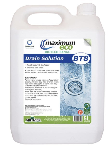 Greyland BT8 Drain Solution - 5 Litre