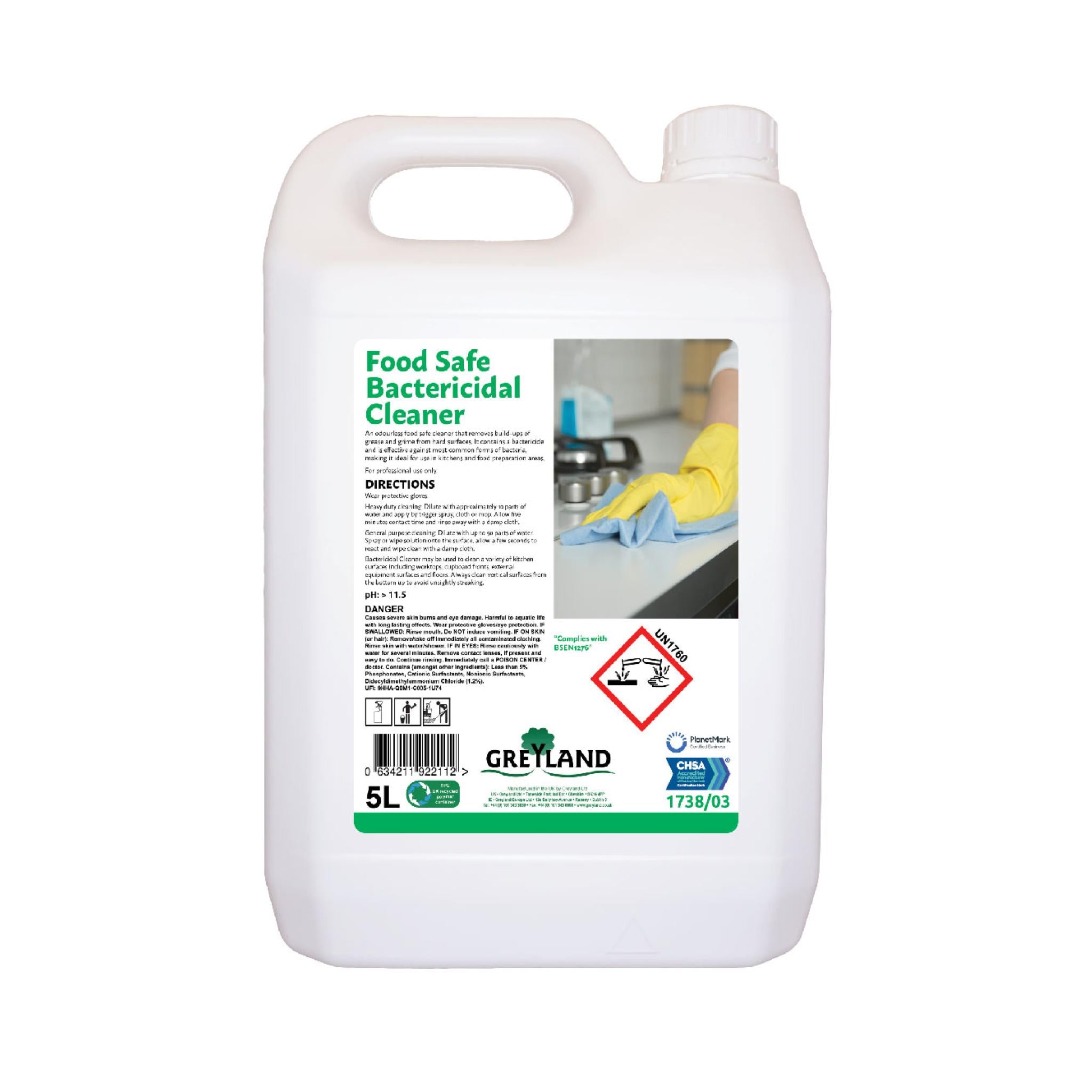 CHD Foodsafe Bactericidal Cleaner - 5 Litre