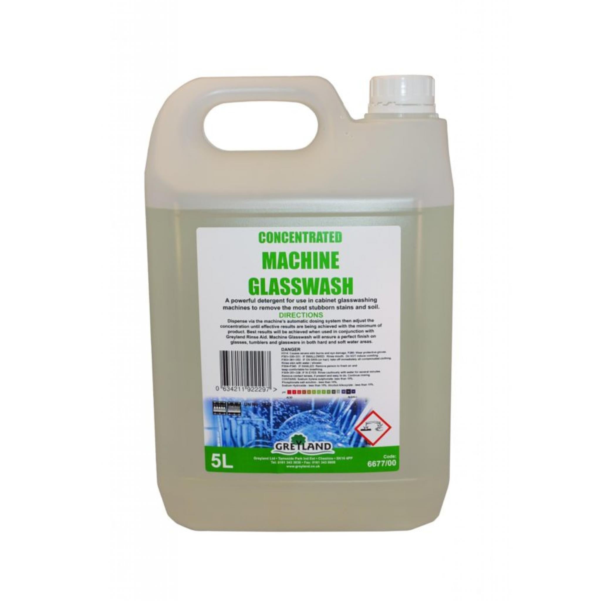Greyland Cabinet Glasswash 1x5ltr