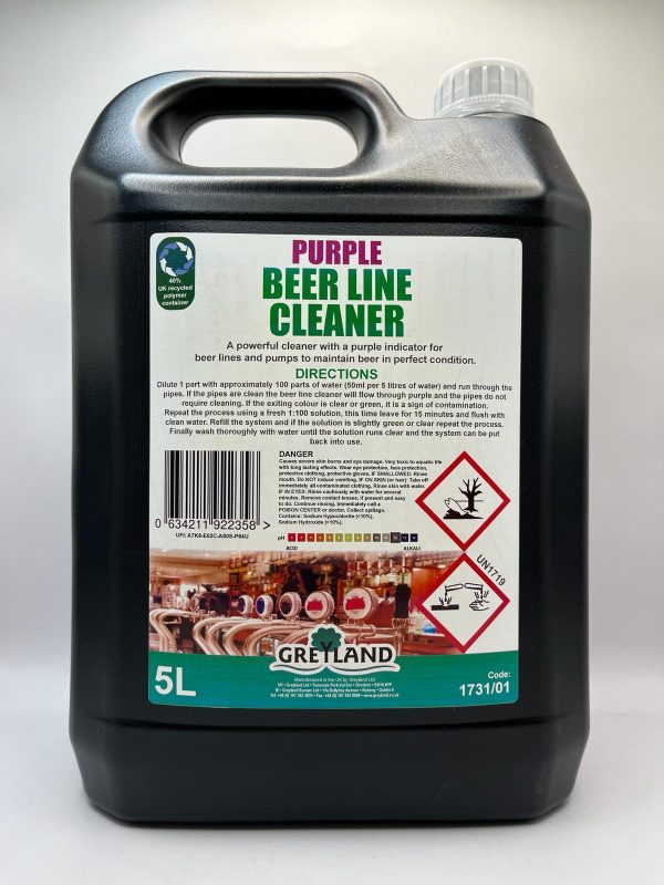 Greyland (Purple) Beer Line Cleaner - 5 Litre