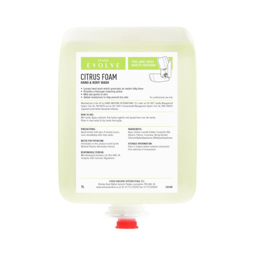 Evans Citrus Foam Soap Cartridge