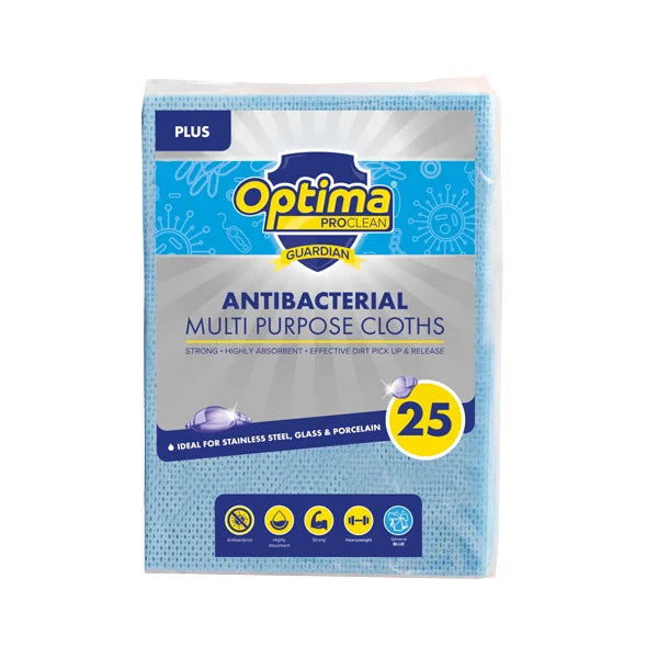 Optima "Plus" Super Absorbent Cloths - Blue  1x25