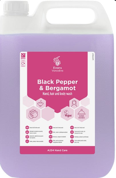 Evans Hand Wash - Black Pepper & Bergamot
